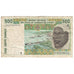 Nota, Estados da África Ocidental, 500 Francs, 1991, KM:710Ka, VF(30-35)