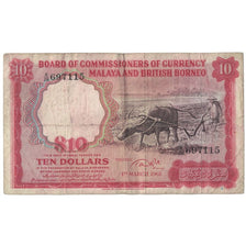 Geldschein, Malaya and British Borneo, 10 Dollars, 1961, 1961-03-01, KM:9a, S