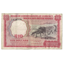 Banconote, Malesia e Borneo britannico, 10 Dollars, 1961, 1961-03-01, KM:9a, MB