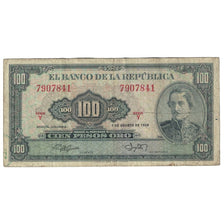 Biljet, Colombia, 100 Pesos Oro, 1964, 1964-01-01, KM:403b, B+