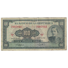 Biljet, Colombia, 100 Pesos Oro, 1964, 1964-01-01, KM:403b, B+