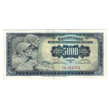 Banconote, Iugoslavia, 5000 Dinara, 1955, 1955-05-01, KM:72a, BB