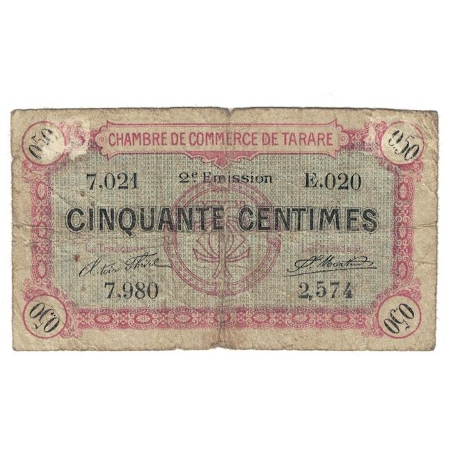 France, Tarare, 50 Centimes, 1916, Chambre de Commerce, F(12-15), Pirot:119-14