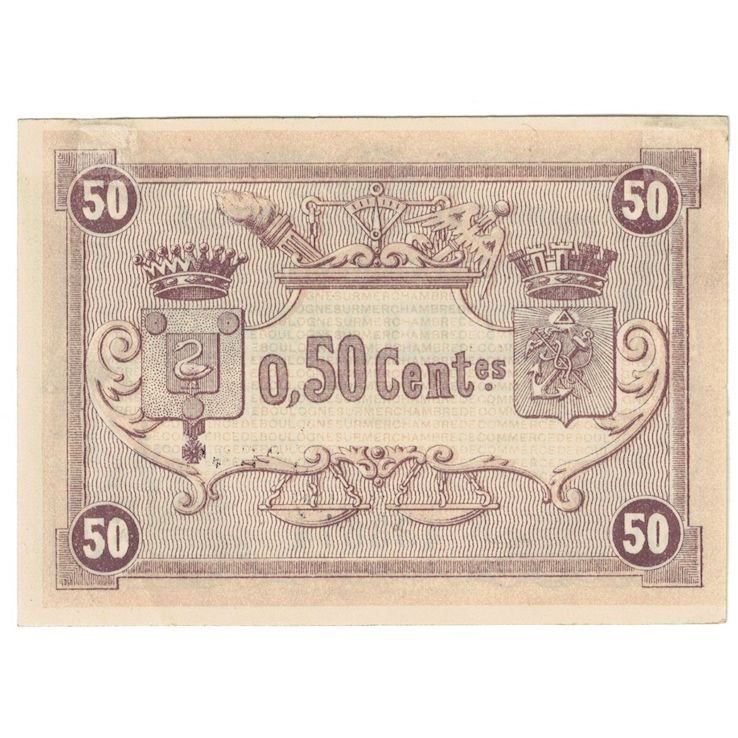 Frankreich, Boulogne-sur-Mer, 50 Centimes, 1920, Chambre de Commerce, SS