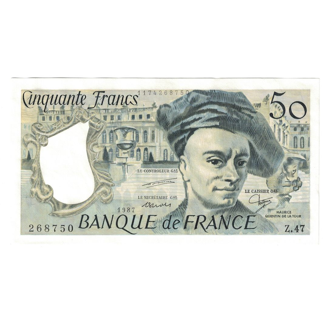 Francia, 50 Francs, Quentin de La Tour, 1987, Z.47, SC+, Fayette:67.13, KM:152c