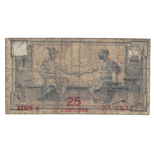França, Pyrénées Orientales, 25 Centimes, 1920, Syndicats Commerciaux