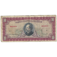 Banknote, Chile, 10 Escudos, Undated (1962-75), KM:139a, F(12-15)