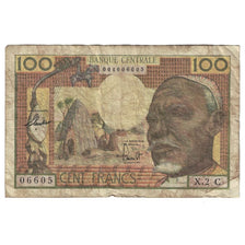 Banknote, EQUATORIAL AFRICAN STATES, 100 Francs, Undated (1963), KM:3c, F(12-15)