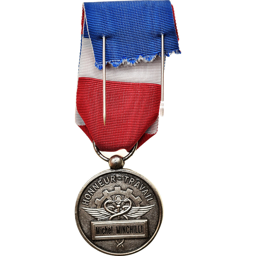 France, Médaille d'honneur du travail, Medal, Excellent Quality, Silvered