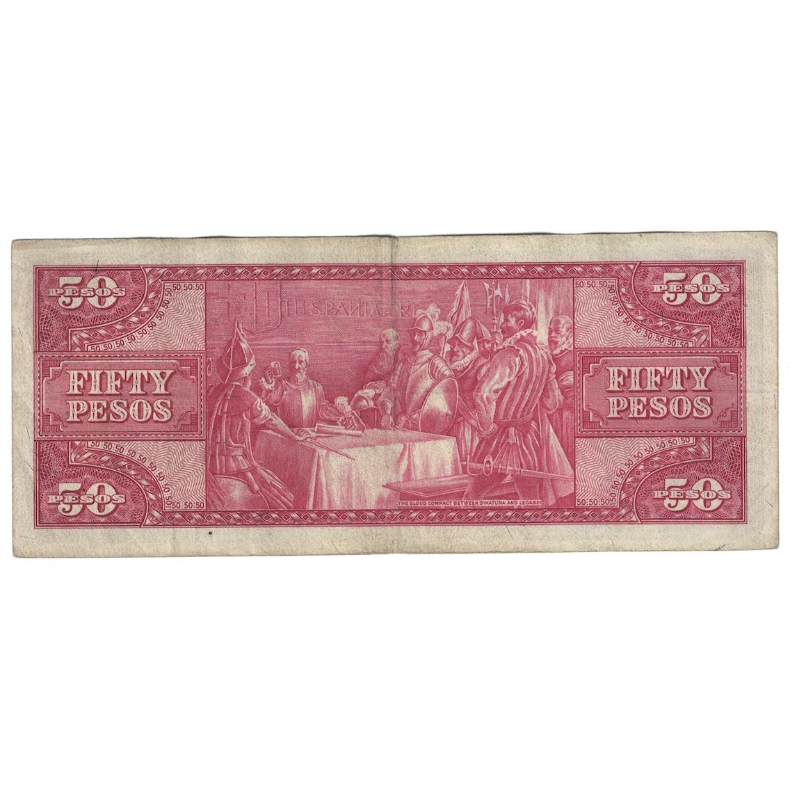 Banknote, Philippines, 50 Pesos, Undated (1949), KM:138a, VF(20-25)
