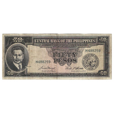 Banknote, Philippines, 50 Pesos, Undated (1949), KM:138d, VF(20-25)