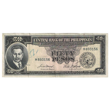 Banconote, Filippine, 50 Pesos, Undated (1949), KM:138d, MB+