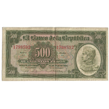 Billete, 500 Pesos Oro, 1964, Colombia, 1964-07-20, KM:408b, BC