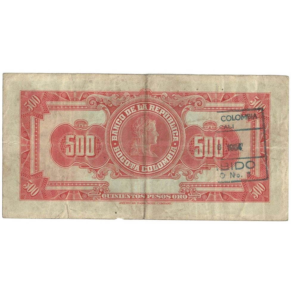 Billet, Colombie, 500 Pesos, 1951, 1951-01-01, KM:391d, TB