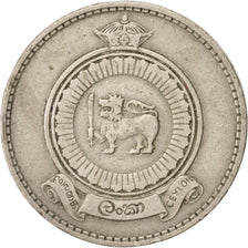 Ceylon, Elizabeth II, Rupee, 1963, EF(40-45), Copper-nickel, KM:133