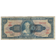 Banknote, Brazil, 1 Cruzeiro Novo on 1000 Cruzeiros, Undated (1966-1967)