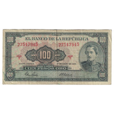 Geldschein, Kolumbien, 100 Pesos Oro, 1964, 1964-01-01, KM:403b, S+