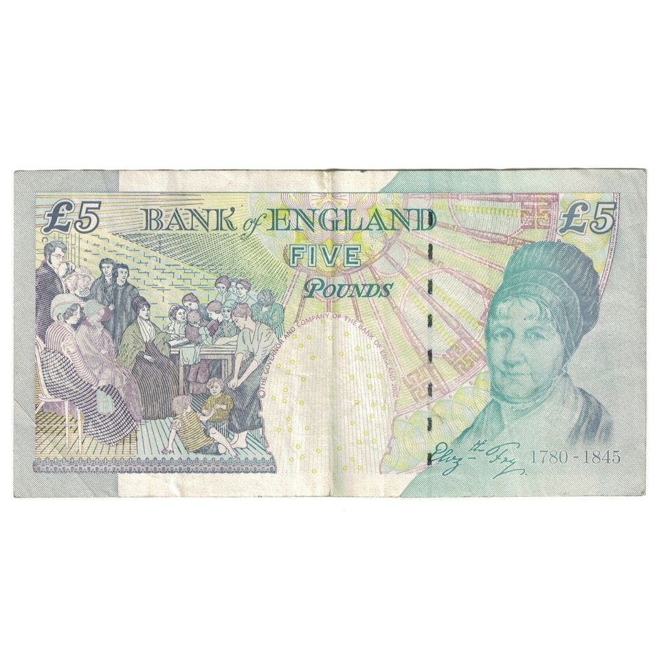 Billete, 5 Pounds, 2004, Gran Bretaña, KM:391c, MBC