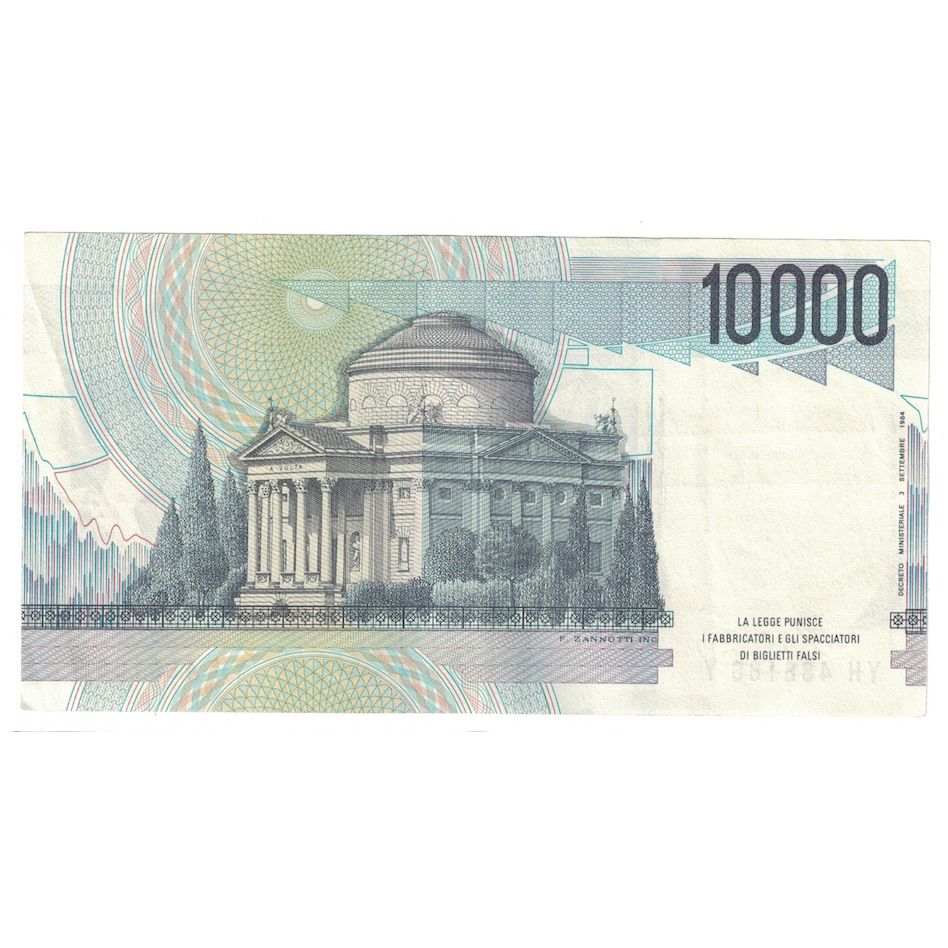 Banknot, Włochy, 10,000 Lire, 1984, 1984-09-03, KM:112d, AU(50-53)