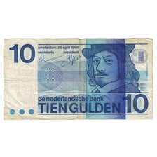 Banknot, Holandia, 10 Gulden, 1968, KM:91b, VF(20-25)