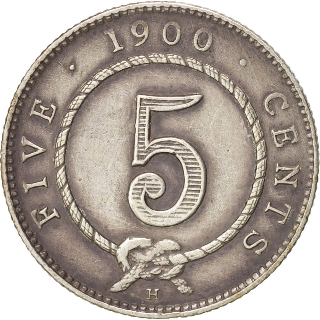Coin, Sarawak, Charles J. Brooke, 5 Cents, 1900, Heaton, Birmingham, AU(50-53)