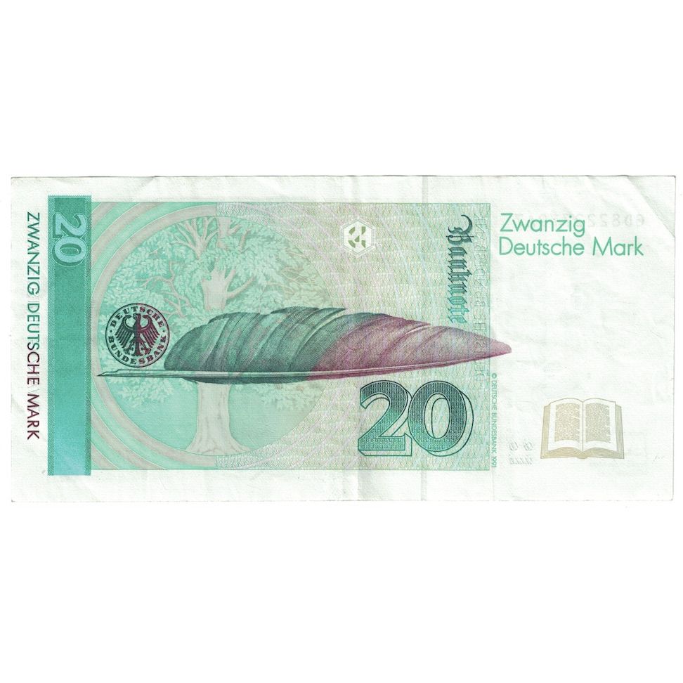 Banknote, GERMANY - FEDERAL REPUBLIC, 20 Deutsche Mark, 1991, 1991-08-01