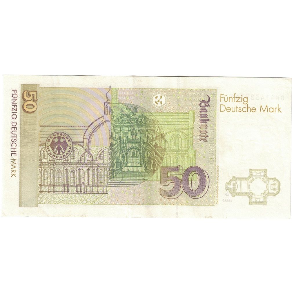 Banconote, GERMANIA - REPUBBLICA FEDERALE, 50 Deutsche Mark, 1996, 1996-01-02