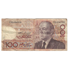 Banconote, Marocco, 100 Dirhams, 1987/AH1407, KM:65b, MB+