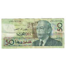 Billete, 50 Dirhams, 1987/AH1407, Marruecos, KM:64b, MBC