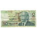 Billete, 50 Dirhams, 1987/AH1407, Marruecos, KM:64b, MBC