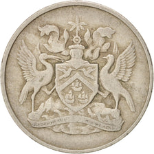 Coin, TRINIDAD & TOBAGO, 25 Cents, 1966, Franklin Mint, EF(40-45)