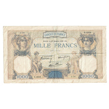 Frankrijk, 1000 Francs, Cérès et Mercure, 1938, B.4928, TB, Fayette:38.31