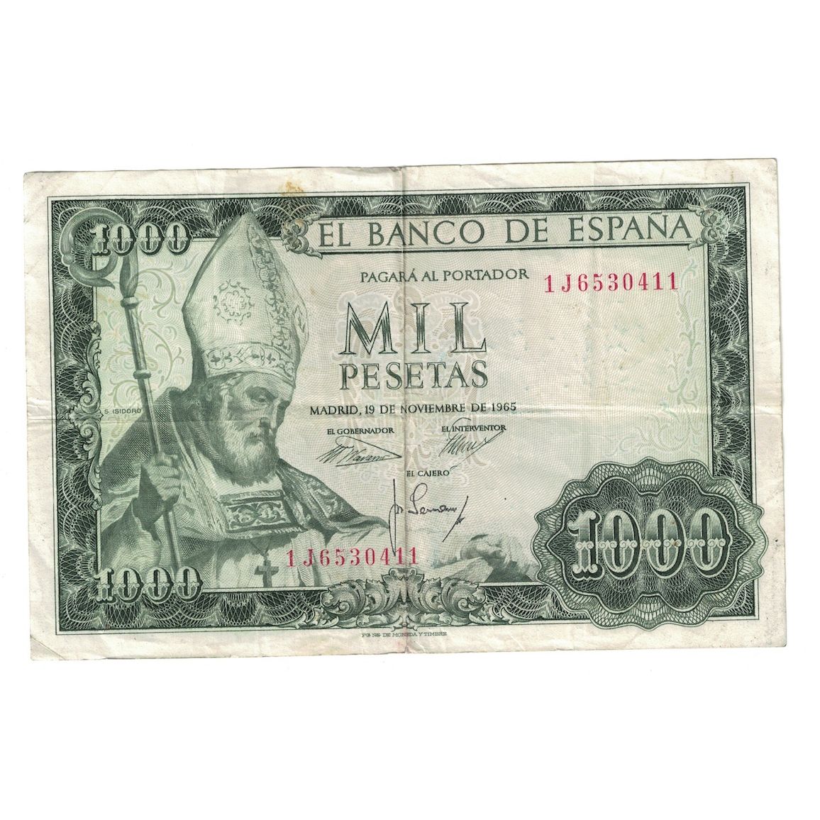 Banknote, Spain, 1000 Pesetas, 1965, 1965-11-19, KM:151, EF(40-45)