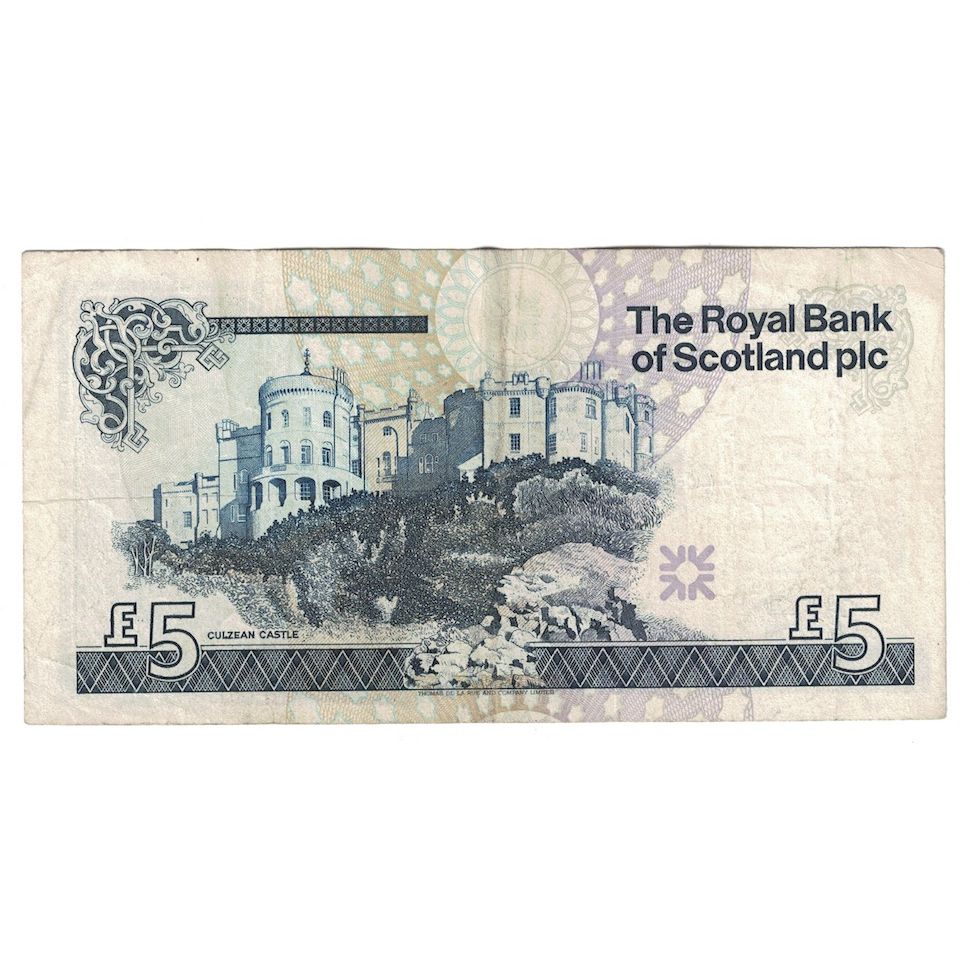 Billete, 5 Pounds, 2000, Escocia, 2000-06-27, KM:352d, BC+