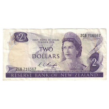 Billet, Nouvelle-Zélande, 2 Dollars, 1975-1977, KM:164c, TTB