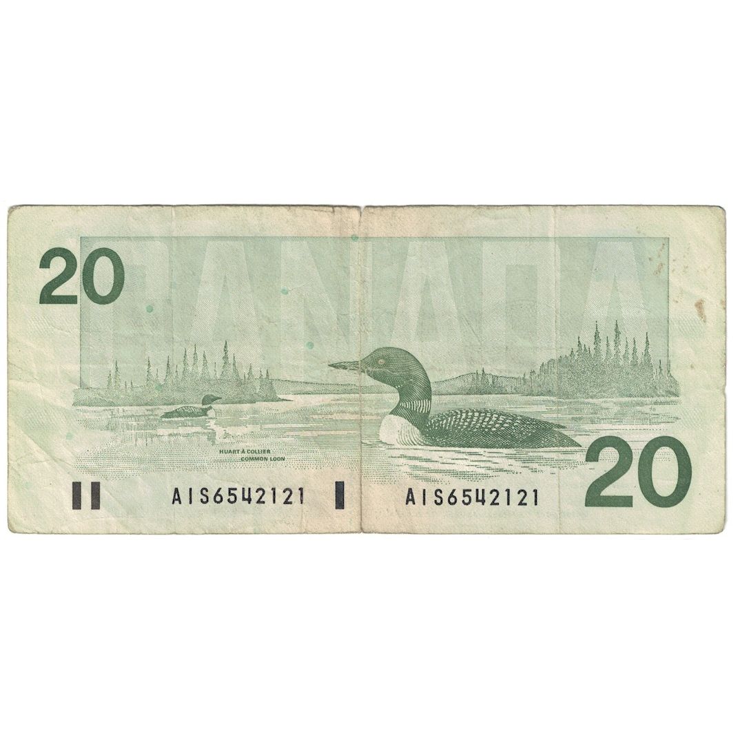 Banconote, Canada, 20 Dollars, 1991, KM:97b, MB+