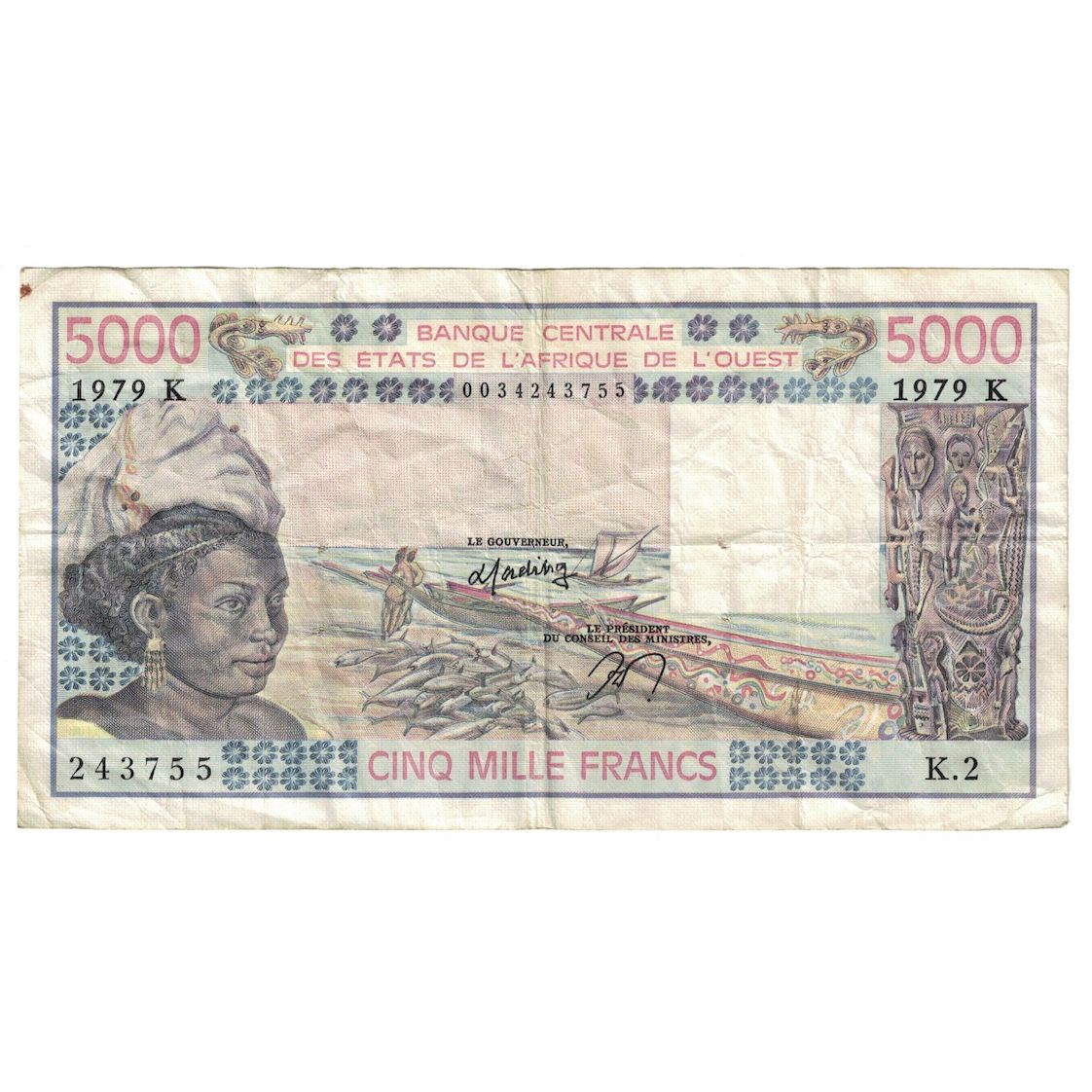 Billet, Communauté économique des États de l'Afrique de l'Ouest, 5000 Francs