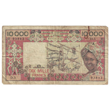 Banknote, West African States, 10,000 Francs, Undated (1977), KM:209Ba