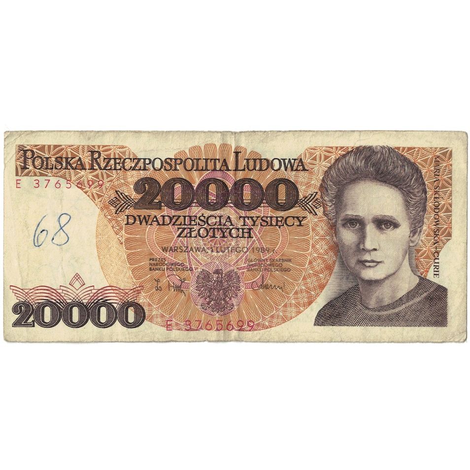 Banconote, Polonia, 20,000 Zlotych, 1989, 1989-02-01, KM:152a, MB+