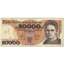 Banconote, Polonia, 20,000 Zlotych, 1989, 1989-02-01, KM:152a, MB+
