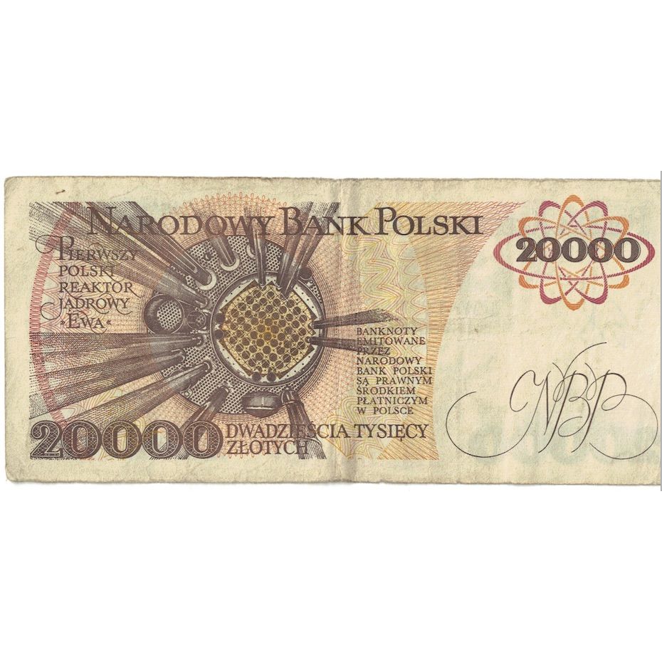 Banconote, Polonia, 20,000 Zlotych, 1989, 1989-02-01, KM:152a, MB+