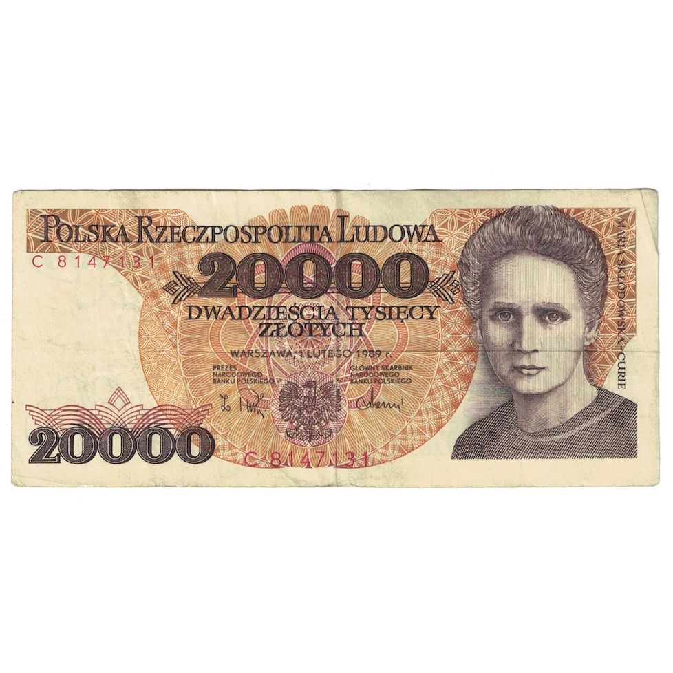 Geldschein, Polen, 20,000 Zlotych, 1989, 1989-02-01, KM:152a, SS