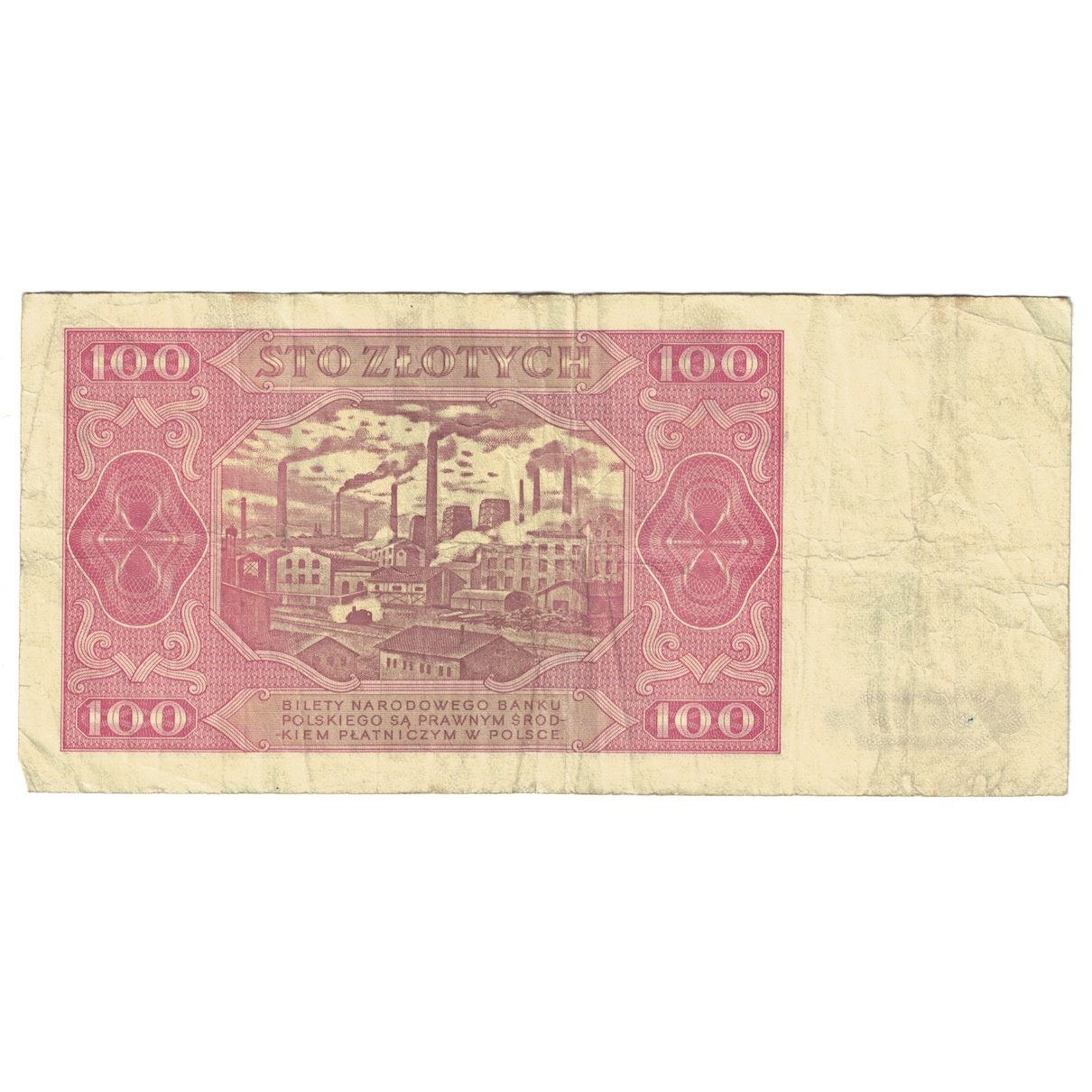 Biljet, Polen, 100 Zlotych, 1948, 1948-07-01, KM:139a, TB