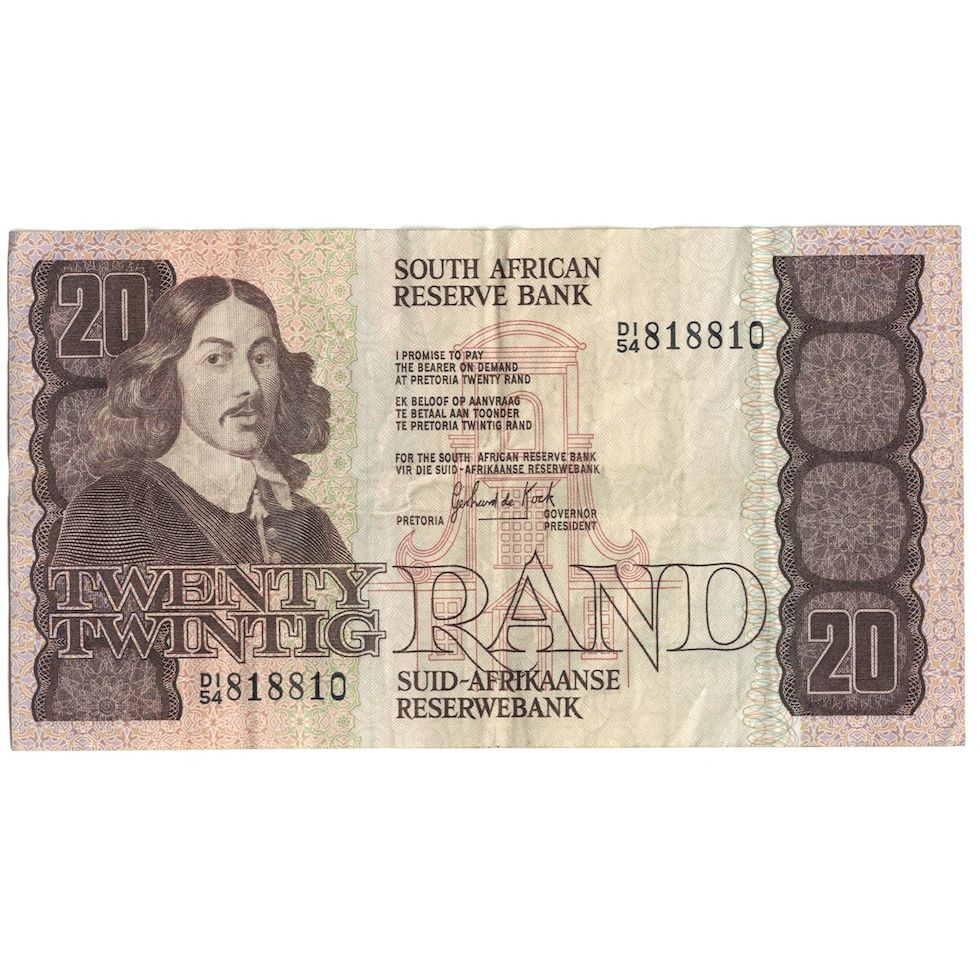 Banknote, South Africa, 20 Rand, 1978-1981, KM:121a, AU(50-53)
