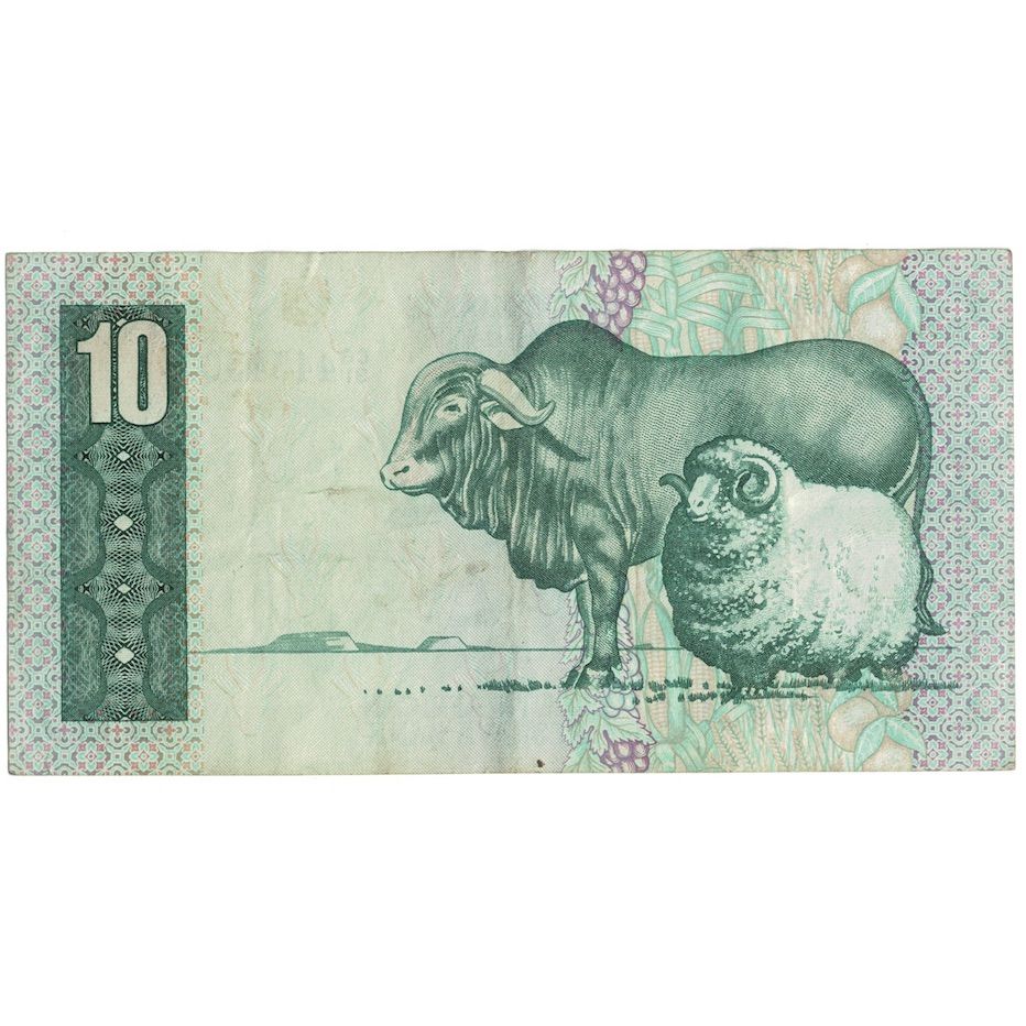 Banknote, South Africa, 10 Rand, Undated (1978-93), KM:120b, VF(30-35)