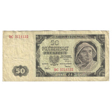 Nota, Polónia, 50 Zlotych, 1948, 1948-07-01, KM:138, VF(30-35)