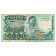 Biljet, Madagascar, 10,000 Francs = 2000 Ariary, Undated (1983-87), KM:70a, TB+