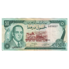 Banknote, Morocco, 50 Dirhams, 1970/AH1390, KM:58a, AU(55-58)
