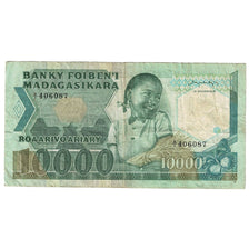 Banknote, Madagascar, 10,000 Francs = 2000 Ariary, Undated (1983-87), KM:70a