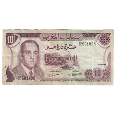 Biljet, Marokko, 10 Dirhams, 1970/AH1390, KM:57a, TTB